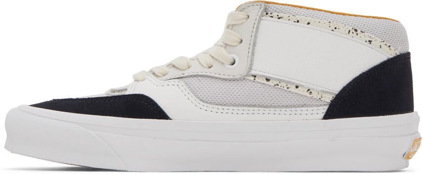 Vans White & Navy OG Half Cab Sneakers - Picture 3