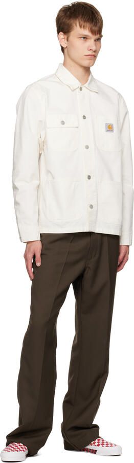 Vans White & Red OG Classic Slip-On LX Sneakers - Picture 4