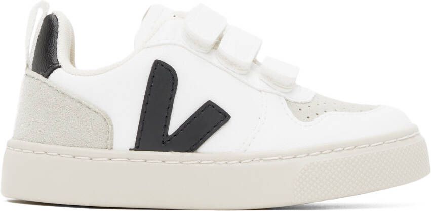VEJA Baby White & Black V-10 Sneakers