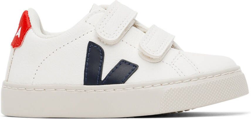 VEJA Baby White & Navy Esplar Sneakers