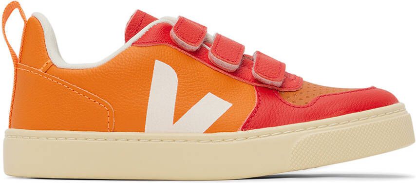 VEJA Kids Red & Orange V-10 Sneakers