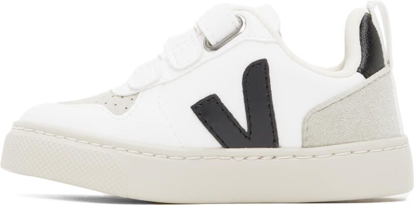VEJA Baby White & Black V-10 Sneakers - Picture 3