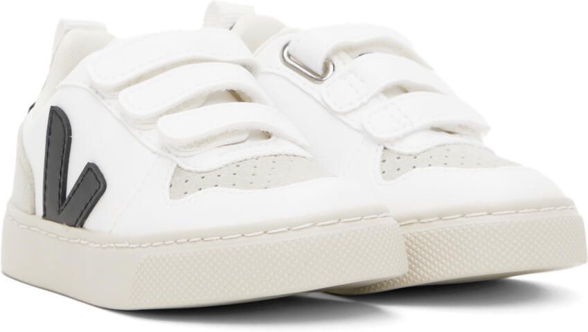 VEJA Baby White & Black V-10 Sneakers - Picture 2
