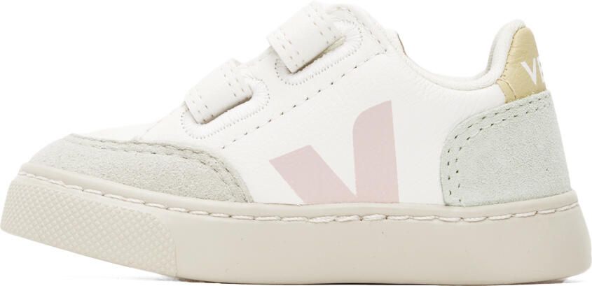 VEJA Baby White & Multicolor V-12 Sneakers - Picture 3