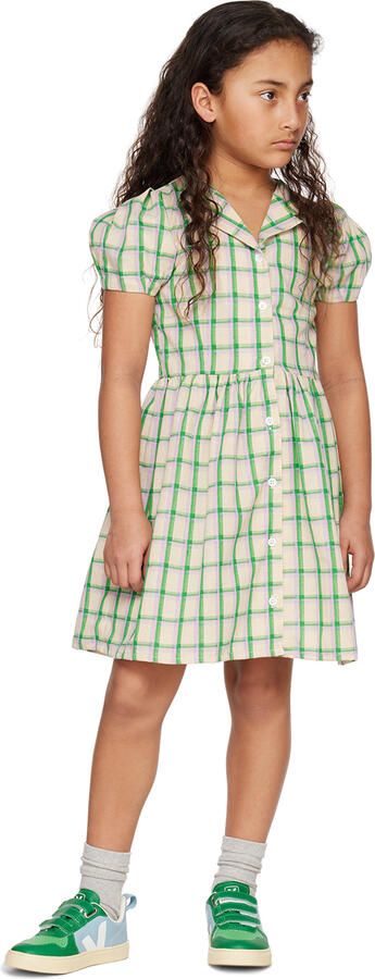 VEJA Kids Green & Blue V-10 Sneakers - Picture 4