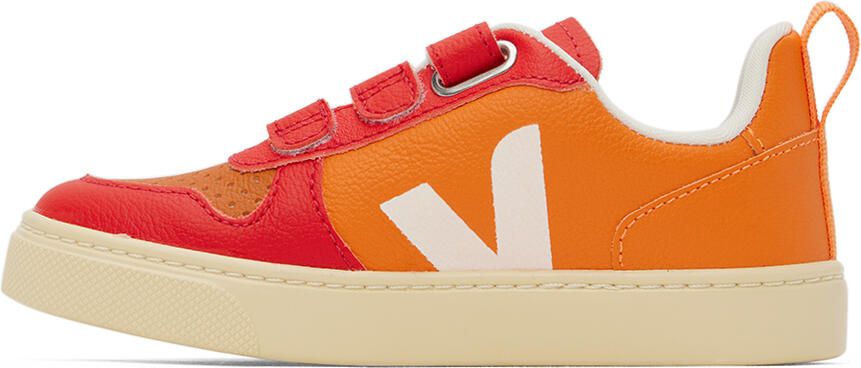 VEJA Kids Red & Orange V-10 Sneakers - Picture 3
