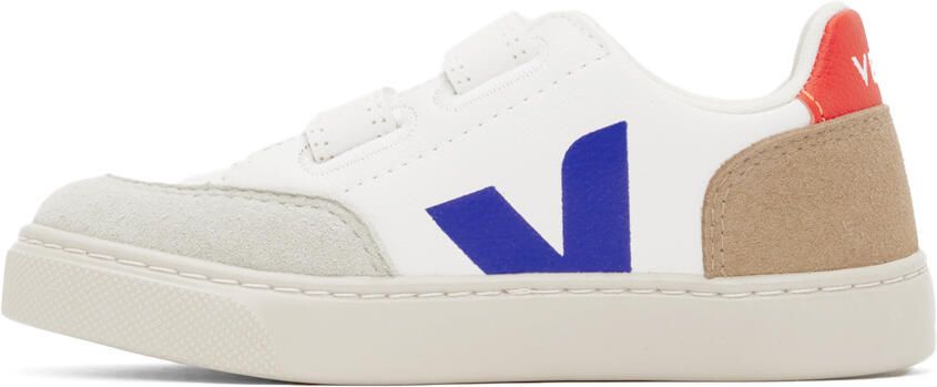 VEJA Kids White & Multicolor V-12 Sneakers - Picture 3