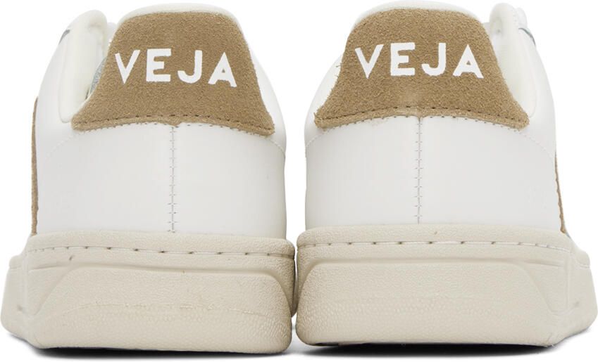 VEJA White & Tan V-12 Sneakers