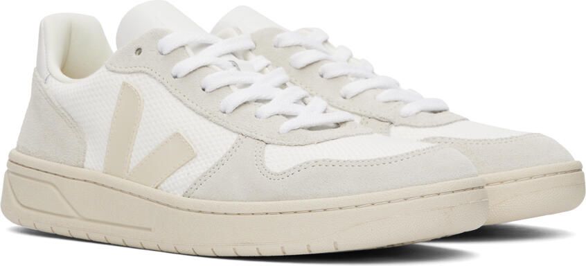 VEJA White V-10 B-Mesh Sneakers - Picture 2