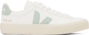 VEJA White & Green Campo Sneakers