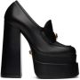 Versace Black Aevitas Platform Loafers - Thumbnail 1