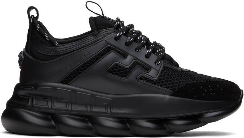 Versace Black Chain Reaction Sneakers - Picture 6
