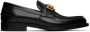Versace Black 'La Greca' Loafers - Thumbnail 1