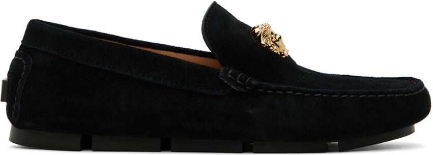 Versace Black 'La Medusa' Loafers