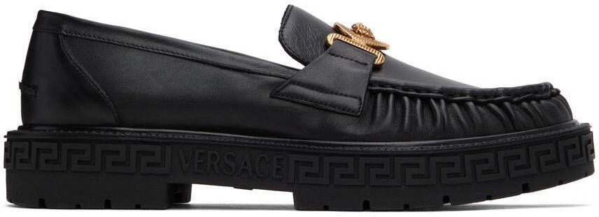 Versace Black Medusa Biggie Loafers