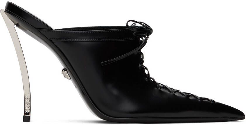 Versace Black Pin-Point Heels