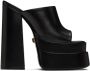 Versace Black Platform Heeled Sandals - Thumbnail 1