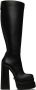 Versace Black Platform Tall Boots - Thumbnail 1