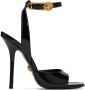 Versace Black Safety Pin Heeled Sandals - Thumbnail 1