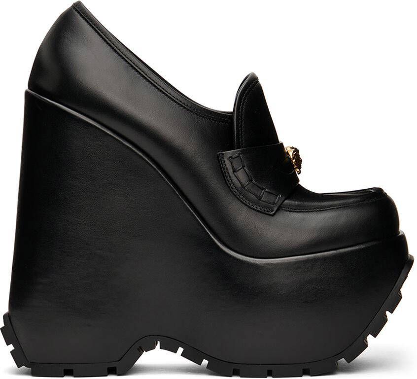 Versace Black Triplatform Heels