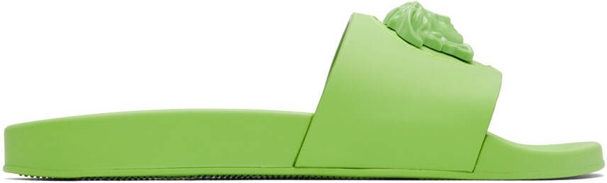 Versace Green 'La Medusa' Slides