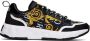 Versace Jeans Couture Black & Gold Graphic Sneakers - Thumbnail 1