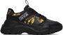 Versace Jeans Couture Black & Gold Speedtrack Sneakers - Thumbnail 1