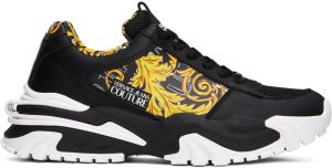 Versace Jeans Couture Black & Gold Trail Trek Sneakers