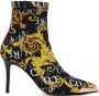 Versace Jeans Couture Black & Yellow Scarlett Boots - Thumbnail 1
