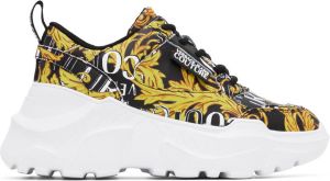 Versace Jeans Couture Black & Yellow Speedtrack Sneakers