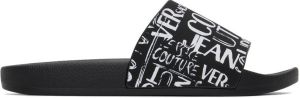 Versace Jeans Couture Black Doodle Logo Slides