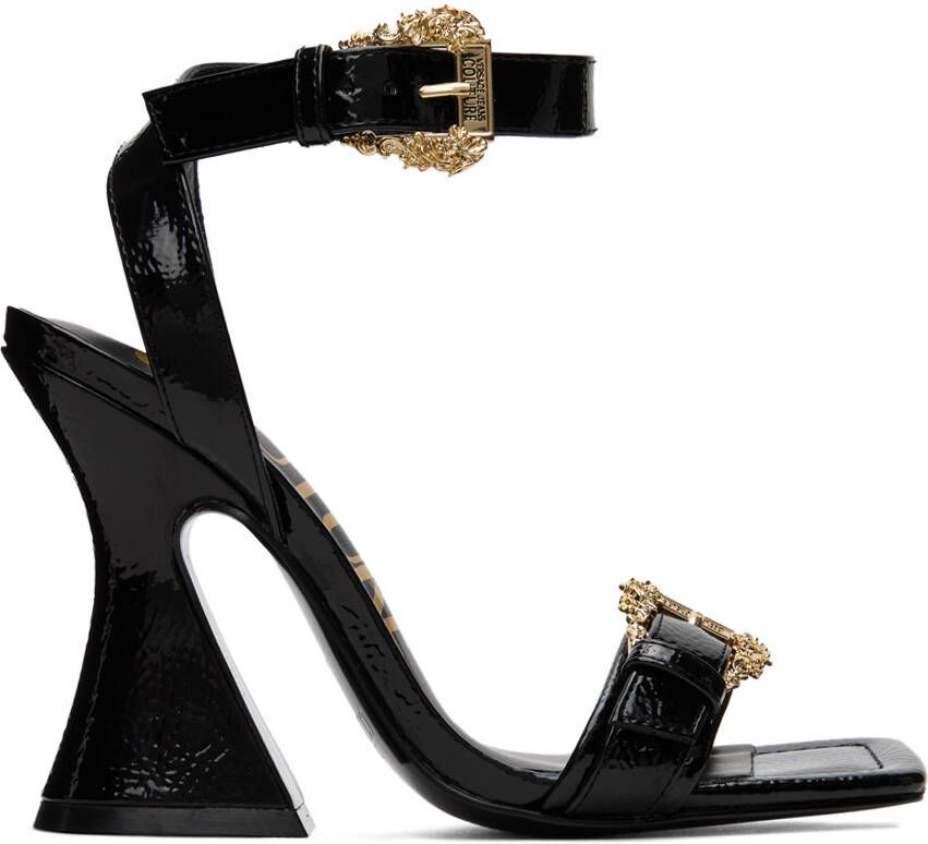 Versace Jeans Couture Black Kirsten Heeled Sandals