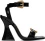 Versace Jeans Couture Black Kirsten Heeled Sandals - Thumbnail 1