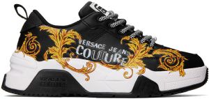 Versace Jeans Couture Black Logo Couture Stargaze Sneakers