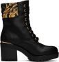 Versace Jeans Couture Black Mia Barocco Ankle Boots - Thumbnail 1