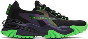 Versace Jeans Couture Black New Trail Trek Sneakers