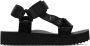 Versace Jeans Couture Black Platform Flat Sandals - Thumbnail 1