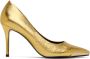 Versace Jeans Couture Gold Crackle Heels - Thumbnail 1