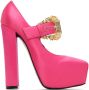 Versace Jeans Couture Pink Hurley Platform Heels - Thumbnail 1