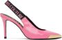 Versace Jeans Couture Pink Scarlett Slingback Heels - Thumbnail 1