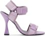 Versace Jeans Couture Purple Flair Heeled Sandals - Thumbnail 1
