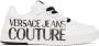 Versace Jeans Couture White & Black Printed Sneakers - Thumbnail 1