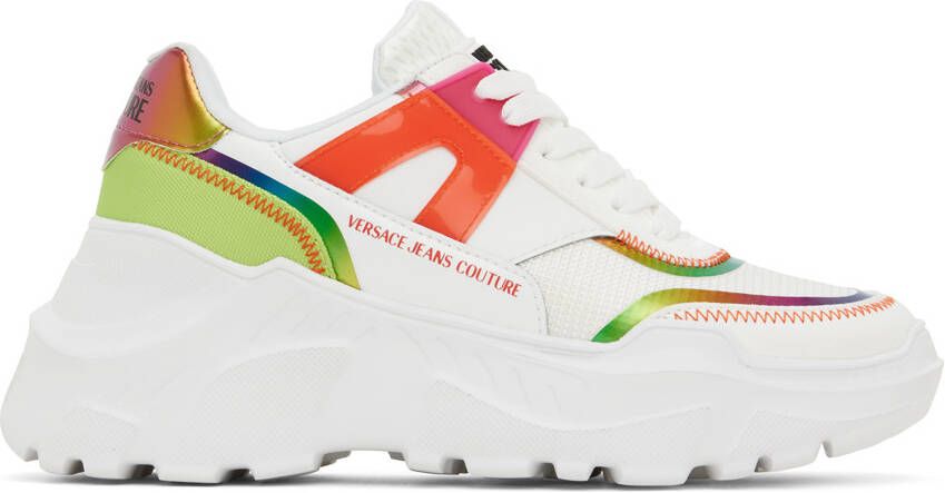 Versace Jeans Couture White Fondo Speedtrack Sneakers
