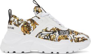 Versace Jeans Couture White Regalia Baroque Speedtrack Sneakers