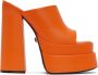 Versace Orange Aevitas Platform Heels - Thumbnail 1