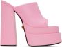 Versace Pink Aevitas Platform Mules - Thumbnail 1