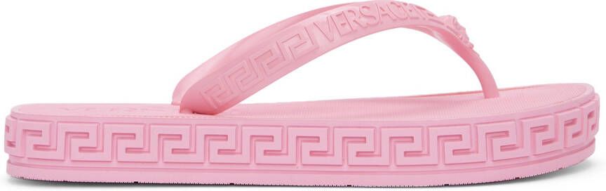 Versace Pink Greca Sandals