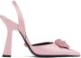 Versace Pink 'La Medusa' Slingback Heels - Thumbnail 1