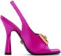 Versace Pink Medusa Biggie Heeled Sandals - Thumbnail 1