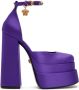 Versace Purple Aevitas Platform Heels - Thumbnail 1